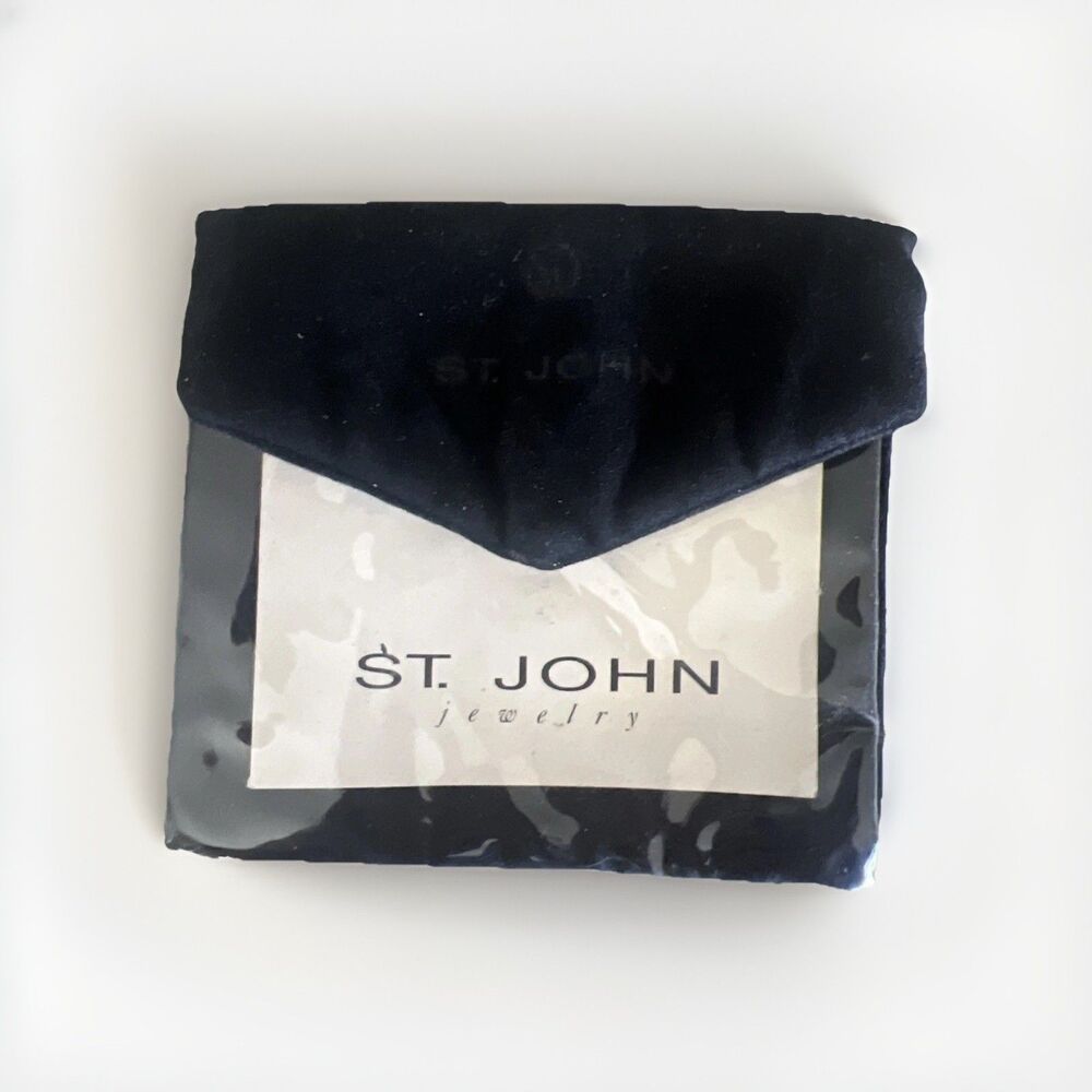 Vintage Original St. John Jewelry Pouch Envelope Holder